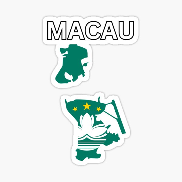 Item preview, Macau flag map designed and sold by atomstartup.