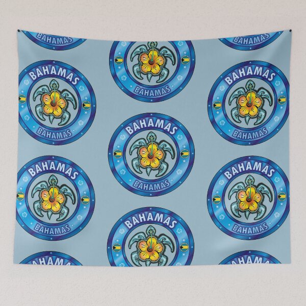 Item preview, Bahamas sea turtle hibiscus designed and sold by studioss76.