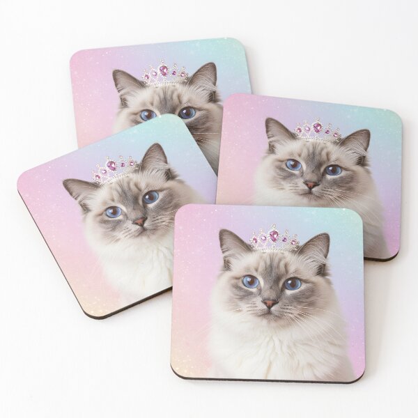 Item preview, Royal Ragdoll Cat | Sparkly Princess Aesthetic designed and sold by SeGoArtDesign.