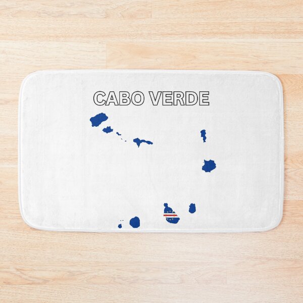Item preview, Cabo Verde Flag Map Design designed and sold by atomstartup.
