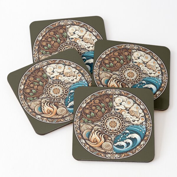 Item preview, Elemental Mandala | Circular Design of the Four Elements designed and sold by ArteAnimal2020.