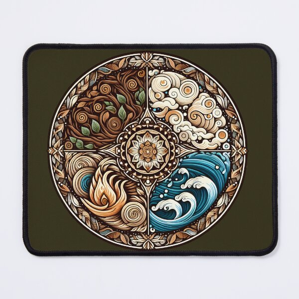 Item preview, Elemental Mandala | Circular Design of the Four Elements designed and sold by ArteAnimal2020.