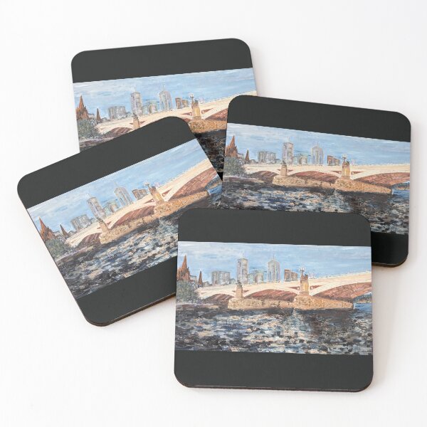 Item preview, Princes Bridge on the Yarra Original Oil Painting designed and sold by martydav.