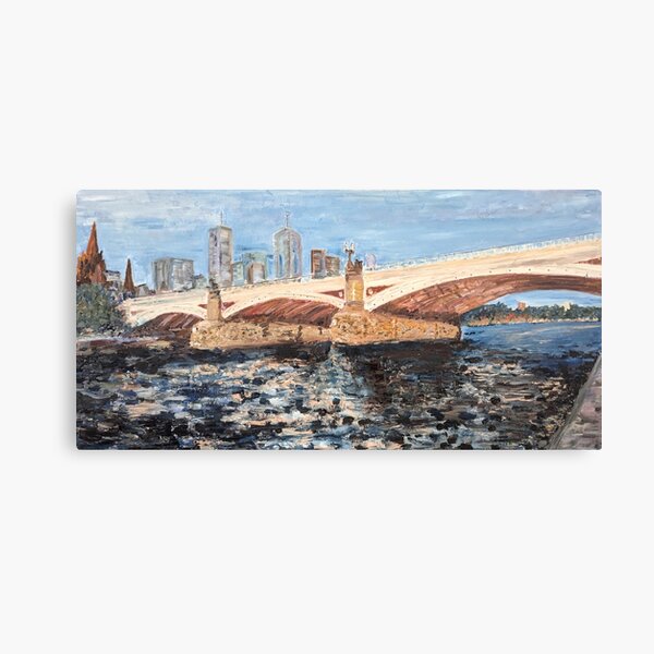 Item preview, Princes Bridge on the Yarra Original Oil Painting designed and sold by martydav.