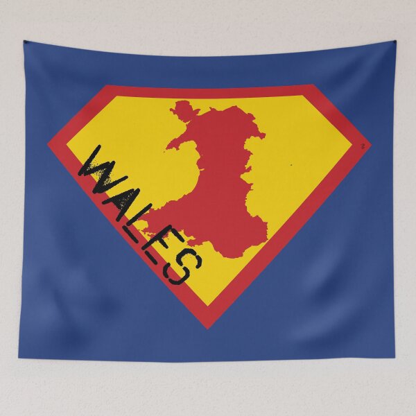 Item preview, WELSH SHIELD - Freedom Is The Superpower - SUPERHERO WALES spellout design designed and sold by pelagio.