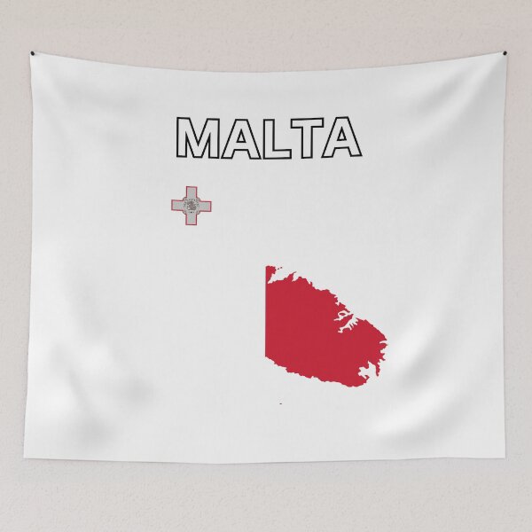 Item preview, Malta flag map designed and sold by atomstartup.
