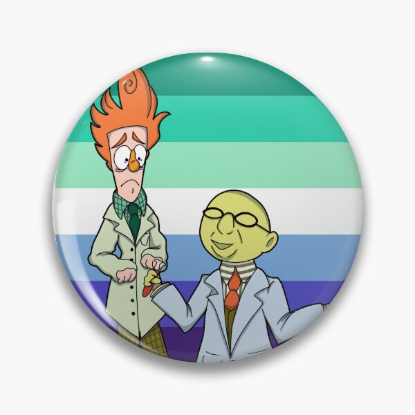 Item preview, MLM Flag Bunsen and Beaker designed and sold by TimelessTraveler.