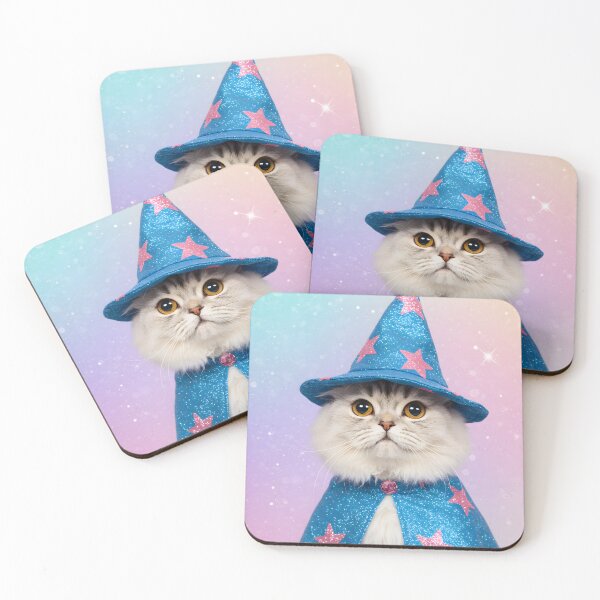 Item preview, Wizard Cat Sparkle | Cosmic Magic Vibes designed and sold by SeGoArtDesign.