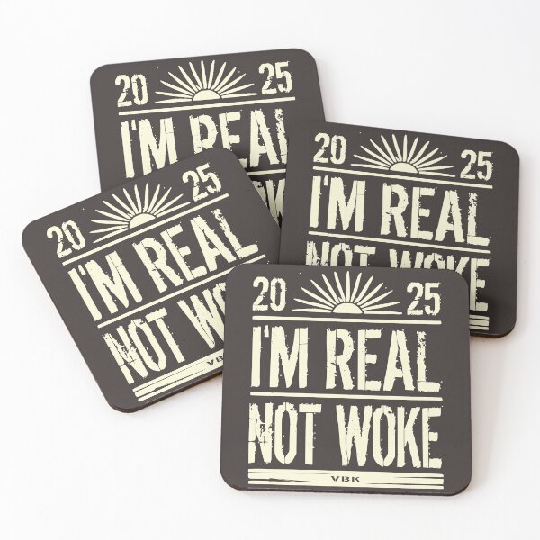 Item preview, I'm Real Not Woke Bold Statement Tee designed and sold by VisionsByKaren.