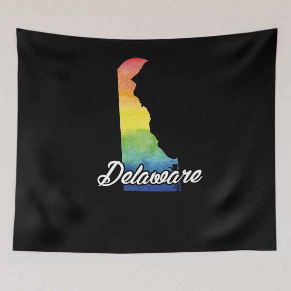 Artikelvorschau, Aquarell Druck Shirt Delaware Home State Shirt entworfen und verkauft von shoppzee.