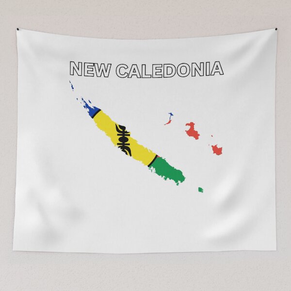 Item preview, New Caledonia Flag Map Design designed and sold by atomstartup.