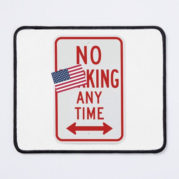Item preview, No King Any Time Satirical No Parking Sign Democracy designed and sold by The Junto Shop.