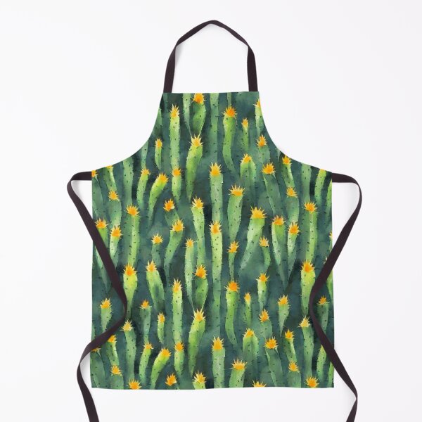 Item preview, Blooming tall cacti, seamless pattern designed and sold by HandmadeHallucinate.