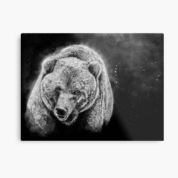 Aperçu de l'œuvre Ours brun noir et blanc créée et vendue par Coal-Draws.