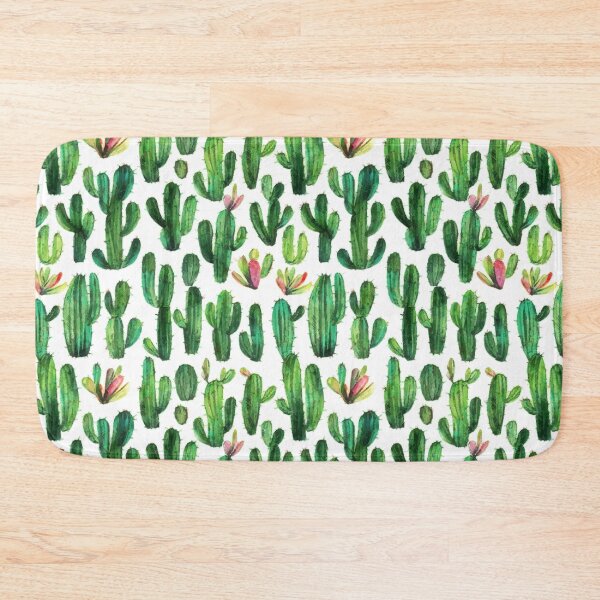 Item preview, Cacti and succulents on a white background, seamless pattern designed and sold by HandmadeHallucinate.