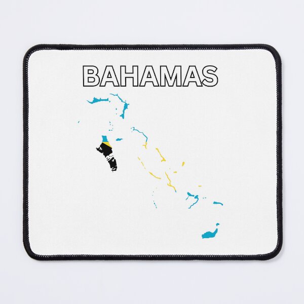 Item preview, Bahamas flag map designed and sold by atomstartup.