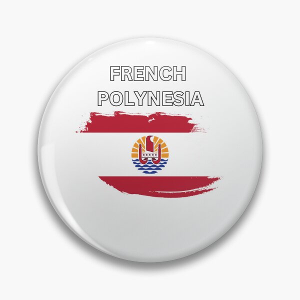 Item preview, French Polynesia Flag Map designed and sold by atomstartup.