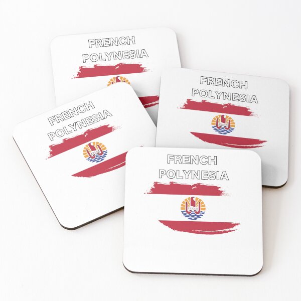 Item preview, French Polynesia Flag Map designed and sold by atomstartup.