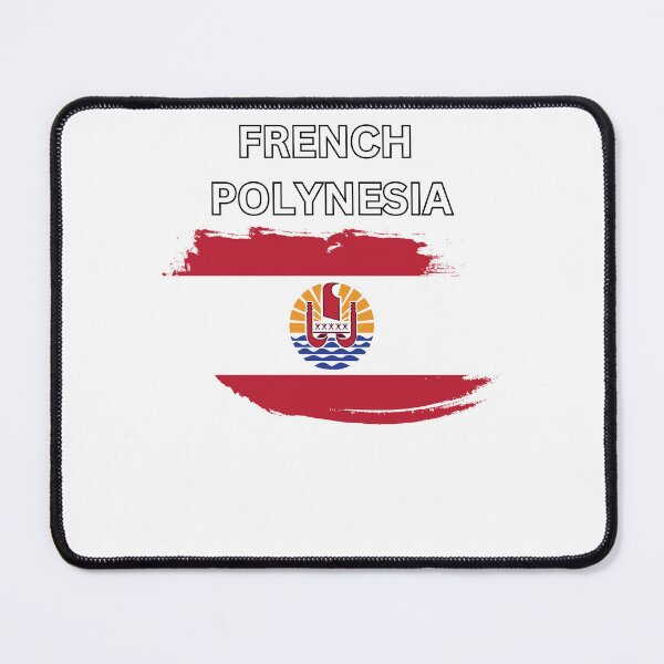 Item preview, French Polynesia Flag Map designed and sold by atomstartup.