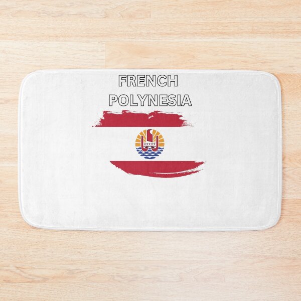 Item preview, French Polynesia Flag Map designed and sold by atomstartup.