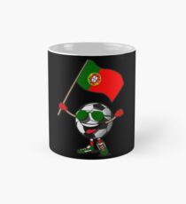 Portugal Football Team Soccer Ball With National Flag Fan Shirt Mug