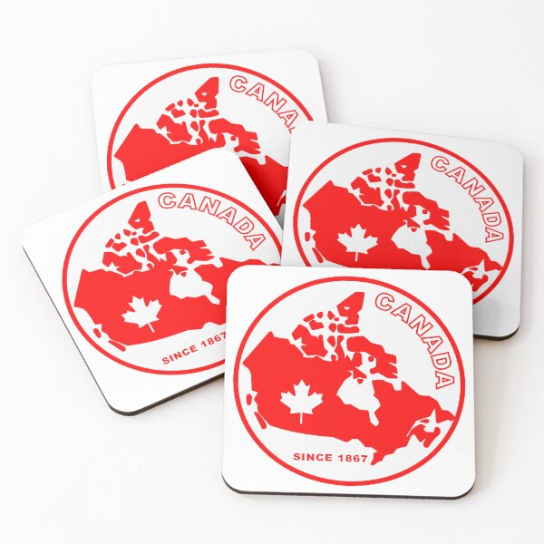 Item preview, Canada Map with a red maple leaf designed and sold by whee25.