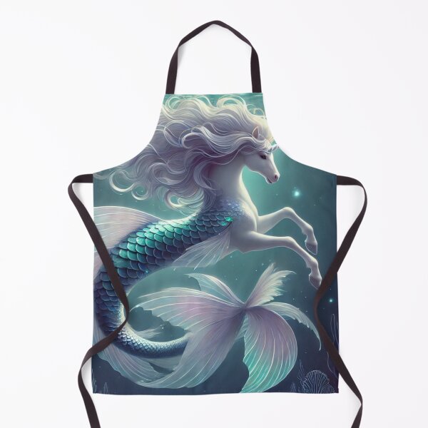 Item preview, Underwater Unicorn Mermaid – Mystical Hybrid Fantasy Creature Art designed and sold by FantasyHybrids.