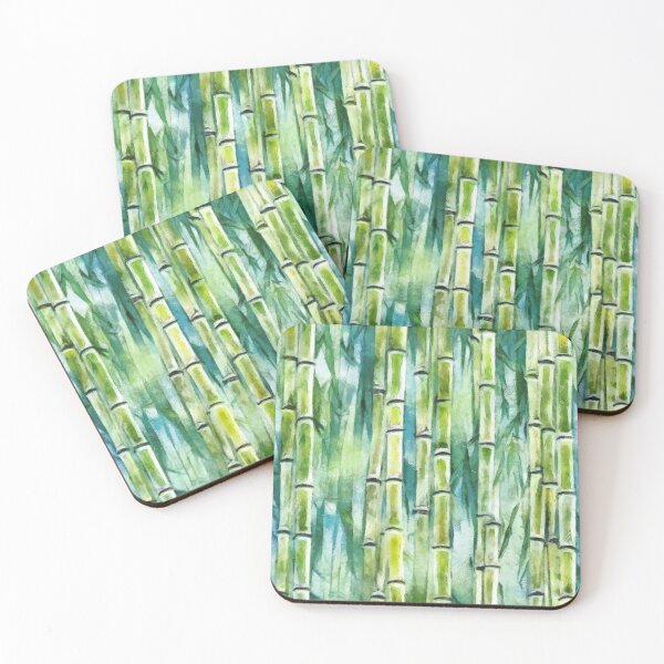 Item preview, Green bamboo shoots, seamless pattern designed and sold by HandmadeHallucinate.