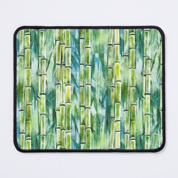Item preview, Green bamboo shoots, seamless pattern designed and sold by HandmadeHallucinate.