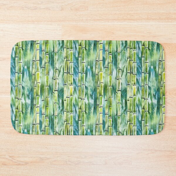 Item preview, Green bamboo shoots, seamless pattern designed and sold by HandmadeHallucinate.