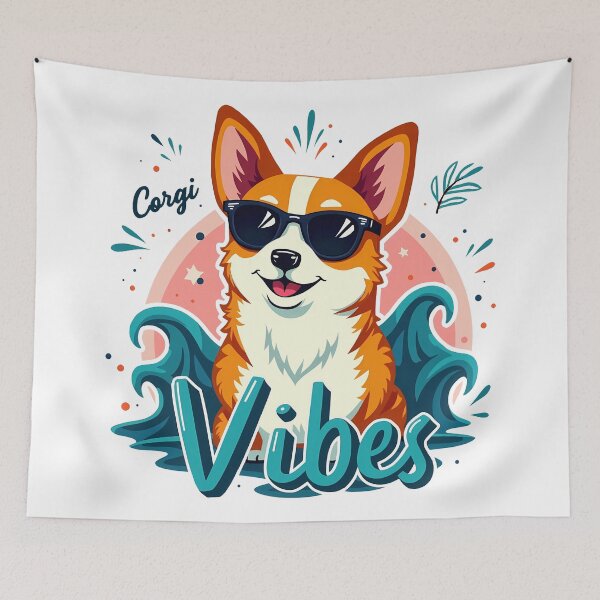 Item preview, Corgi Vibes – Laid-Back Coolness & Effortless Charm designed and sold by zoughlal.