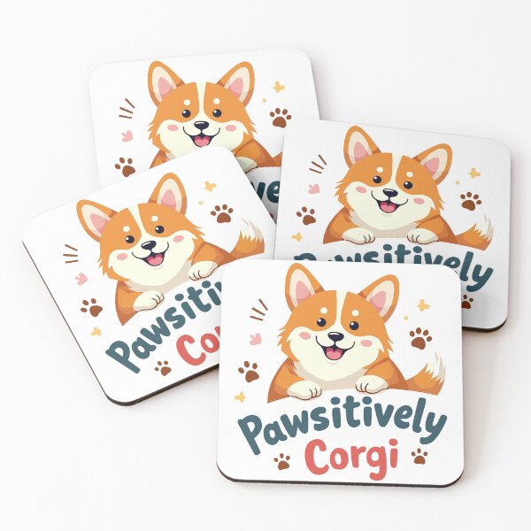Item preview, Pawsitively Corgi – Playful Positivity & Adorable Charm designed and sold by zoughlal.