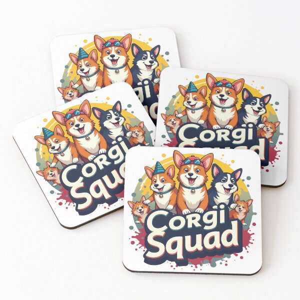 Item preview, Corgi Squad – Group Camaraderie & Spirited Fun designed and sold by zoughlal.