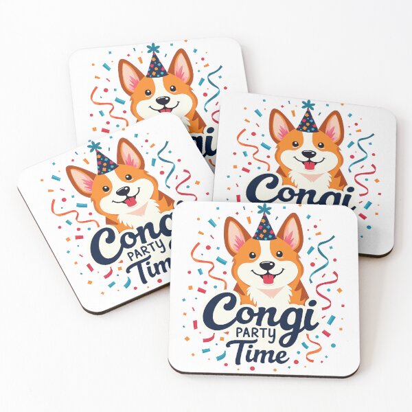Item preview, Corgi Party Time – Joyful Celebration & Festive Exuberance designed and sold by zoughlal.