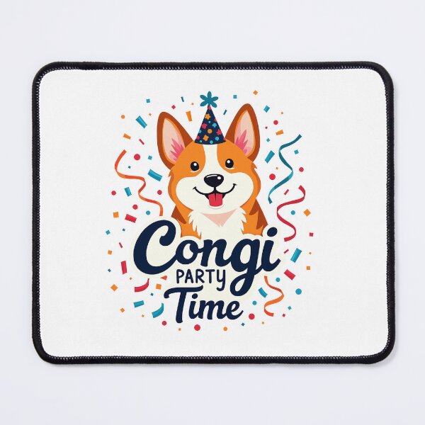 Item preview, Corgi Party Time – Joyful Celebration & Festive Exuberance designed and sold by zoughlal.