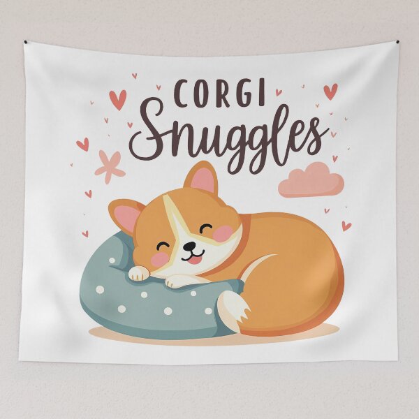 Item preview, Corgi Snuggles – Cozy Warmth & Affectionate Comfort designed and sold by zoughlal.