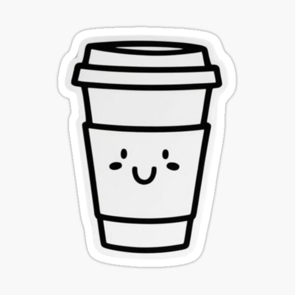 Vista previa del artículo con la obra «linda taza de café», diseñado y vendido por Cute World.