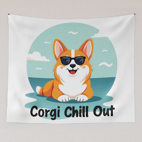 Item preview, Corgi Chill Out – Calm & Playful Relaxation designed and sold by zoughlal.