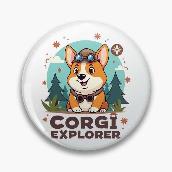 Item preview, Corgi Explorer – Curious Adventure & Family-Friendly Exploration designed and sold by zoughlal.