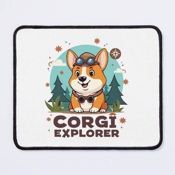 Item preview, Corgi Explorer – Curious Adventure & Family-Friendly Exploration designed and sold by zoughlal.