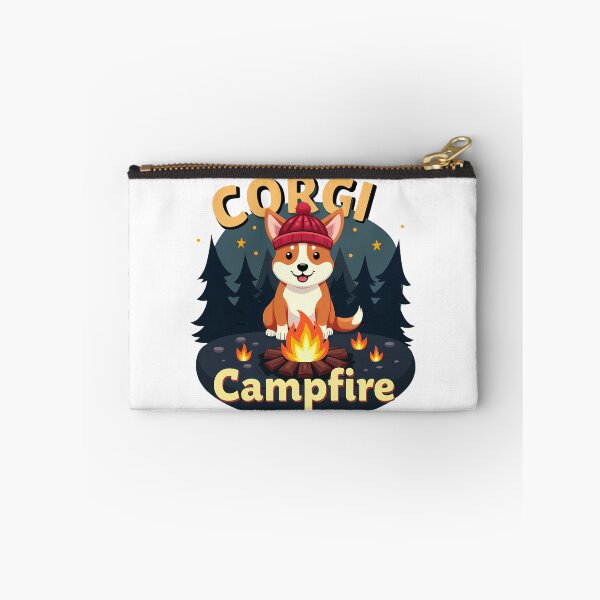 Item preview, Corgi Campfire – Outdoor Bonding & Nostalgic Charm designed and sold by zoughlal.