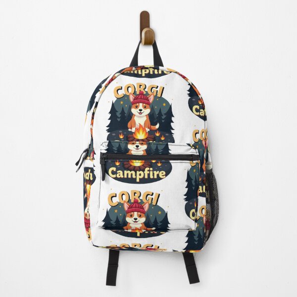 Item preview, Corgi Campfire – Outdoor Bonding & Nostalgic Charm designed and sold by zoughlal.