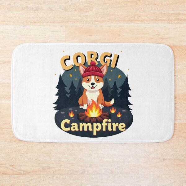 Item preview, Corgi Campfire – Outdoor Bonding & Nostalgic Charm designed and sold by zoughlal.