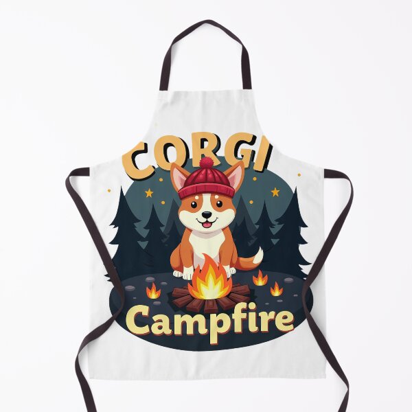 Item preview, Corgi Campfire – Outdoor Bonding & Nostalgic Charm designed and sold by zoughlal.