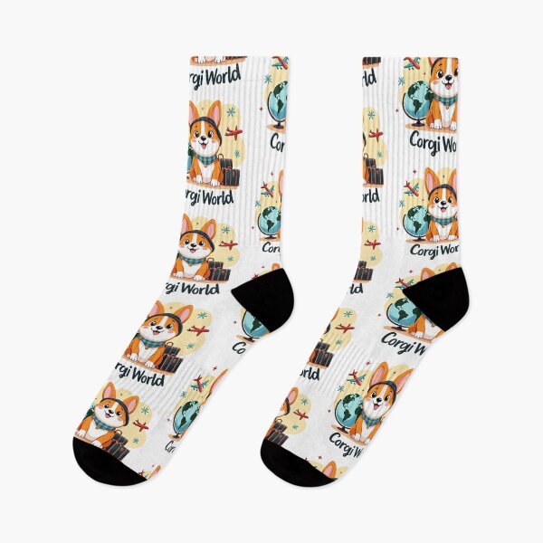 Item preview, Corgi World – Global Adventure & Playful Canine Charm designed and sold by zoughlal.