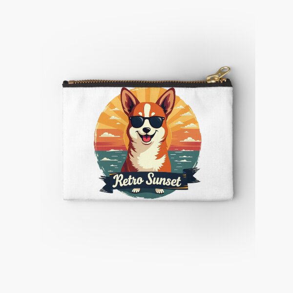 Item preview, Corgi Retro Sunset – Timeless Vintage Charm & Playful Canine designed and sold by zoughlal.