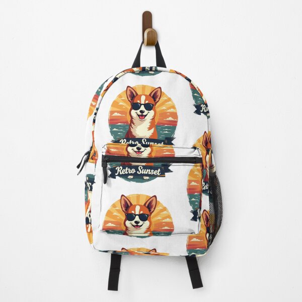 Item preview, Corgi Retro Sunset – Timeless Vintage Charm & Playful Canine designed and sold by zoughlal.