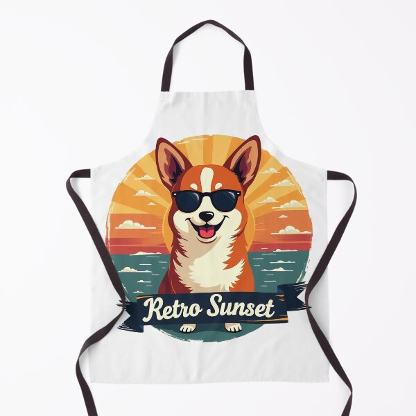 Item preview, Corgi Retro Sunset – Timeless Vintage Charm & Playful Canine designed and sold by zoughlal.