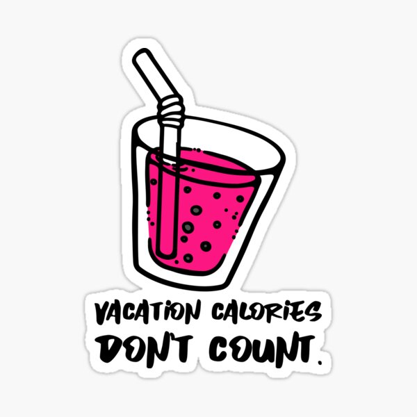 Item preview, Vacation calories don't count t-shirt designed and sold by XpressTee.