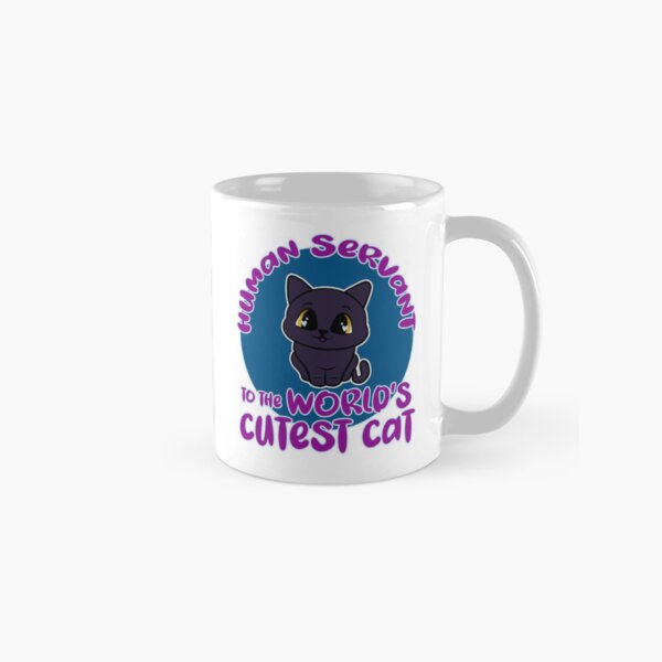 Item preview, Human Servant to the World's Cutest Cat designed and sold by Better-World-Merch.